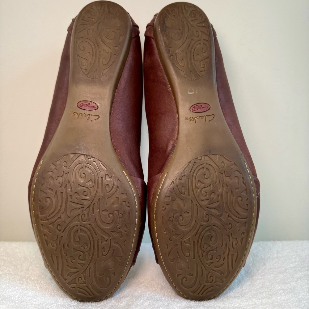 Women’s Clark’s Artisan Aldea Abode Ballet Flat size 9.5 dark brown leather - Picture 5 of 8
